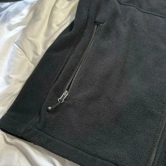 SOLARIS Men's fleece jacket Full Zip 3 Pockets Black Size XL outdoors - Picture 3 of 6